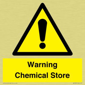 Warning Chemical Store